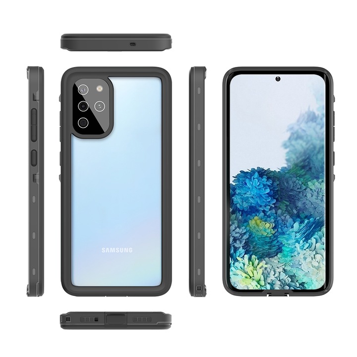 Husa impermeabila RedPepper pentru Samsung Galaxy S20 Plus, Negru