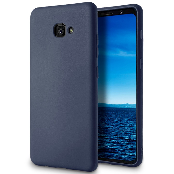 Husa ultra-subtire de protectie pentru Samsung Galaxy J4 + / J4 Prime, United Case, TPU, Albastru mat