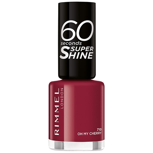 Lac de unghii Rimmel 60 Seconds Super Shine 710 Oh My Cherry, 8 ml