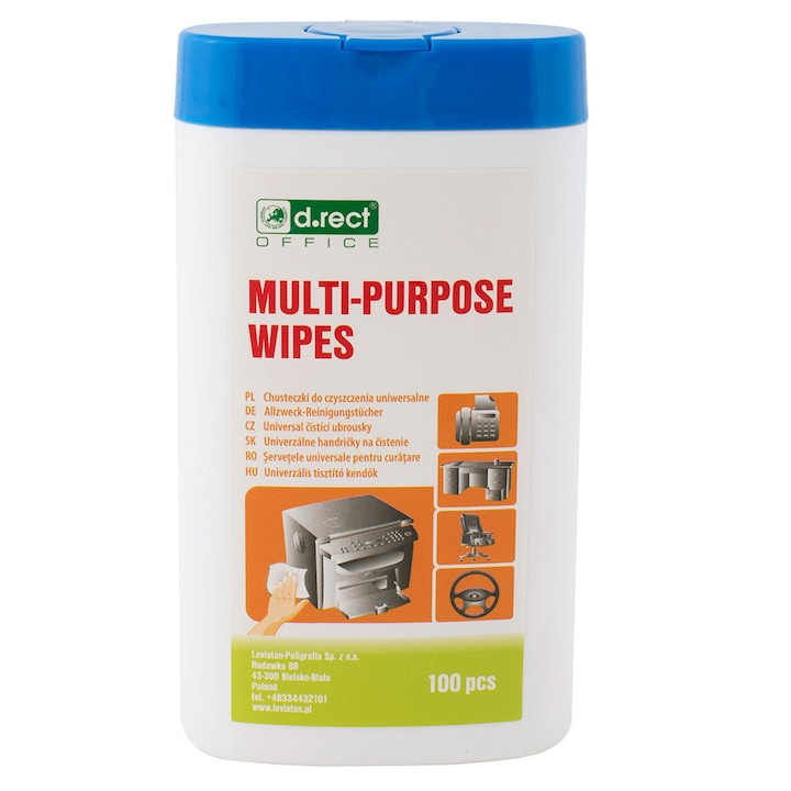 Servetele curatare multisuprafete D.Rect, 100 buc/set