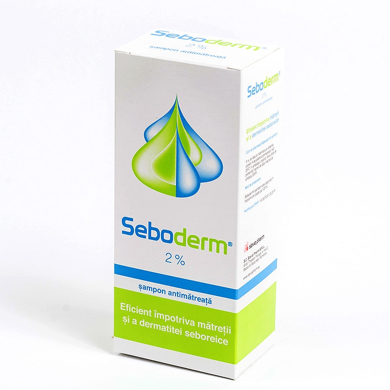 Шампоан Seboderm, Кетоконазол 2%, 125 мл - eMAG.bg