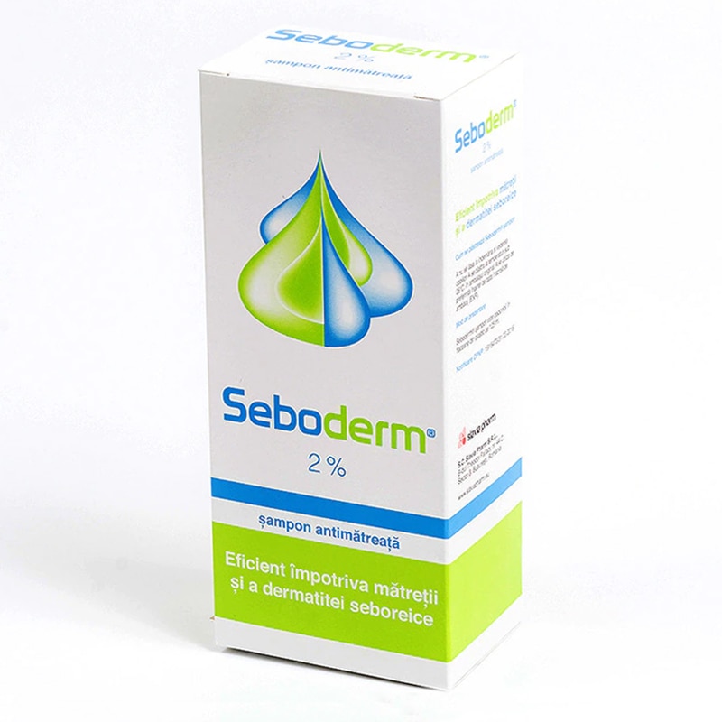 Sampon Seboderm cu Ketoconazol 2% ,impotriva matretii si a iritatiilor scalpului, 125 ml - eMAG.ro