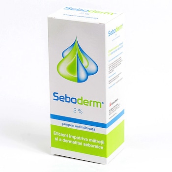 Sampon Seboderm cu Ketoconazol 2% ,impotriva matretii si a iritatiilor scalpului, 125 ml Sampon Seboderm cu Ketoconazol 2% ,impotriva matretii si a iritatiilor scalpului, 125 ml