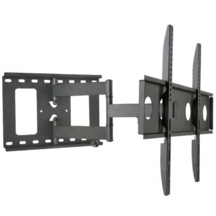 Techly ICA-PLB 148L накланяща се конзола за стена, 32-65" LCD телевизор, черен