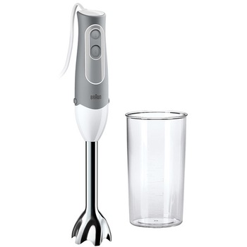 Mixer vertical Braun MQ500 SOUP, 600 W, Pahar gradat 0.6 l, 2 viteze, Alb/Gri Mixer vertical Braun MQ500 SOUP, 600 W, Pahar gradat 0.6 l, 2 viteze, Alb/Gri