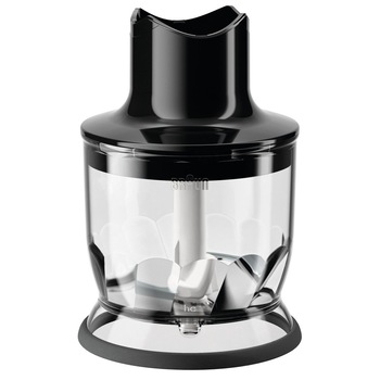 Tocator pentru mixer vertical Braun, MQ20BK, 350 ml, Sistem EasyClick, Negru Tocator pentru mixer vertical Braun, MQ20BK, 350 ml, Sistem EasyClick, Negru