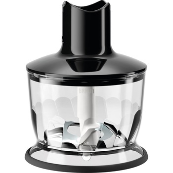Tocator pentru mixer vertical Braun, MQ30BK, 500 ml, Sistem EasyClick, Negru Tocator pentru mixer vertical Braun, MQ30BK, 500 ml, Sistem EasyClick, Negru
