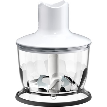 Tocator pentru mixer vertical Braun, MQ30WH, 500 ml, Sistem EasyClick, Alb Tocator pentru mixer vertical Braun, MQ30WH, 500 ml, Sistem EasyClick, Alb
