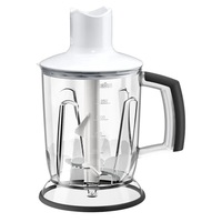 Accesoriu Blender Braun MQ40WH, 1.25l, Sistem EasyClick, Alb