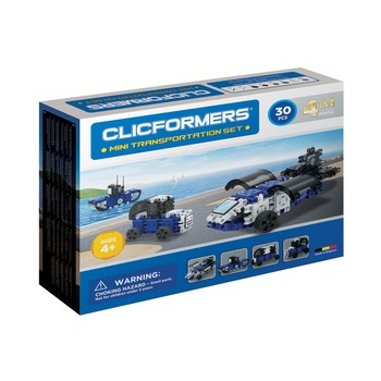 Set de construit Clicformers- Mini Transporter, 30 piese Set de construit Clicformers- Mini Transporter, 30 piese