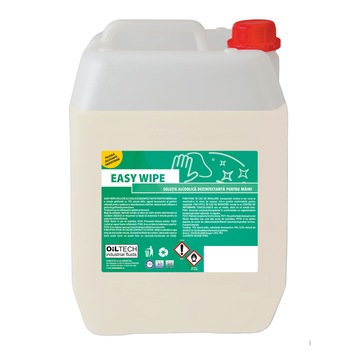 Solutie alcoolica dezinfectanta cu pelicula gelifianta protectoare - pentru spalarea mainilor EASY WIPE 5 L Solutie alcoolica dezinfectanta cu pelicula gelifianta protectoare - pentru spalarea mainilor EASY WIPE 5 L