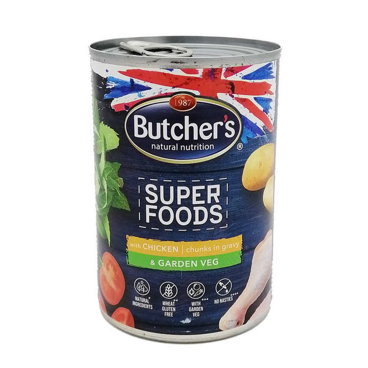 set hrana umeda pentru caini butchers superfood pui si legume in sos 6x400g imagen 31_0_
6