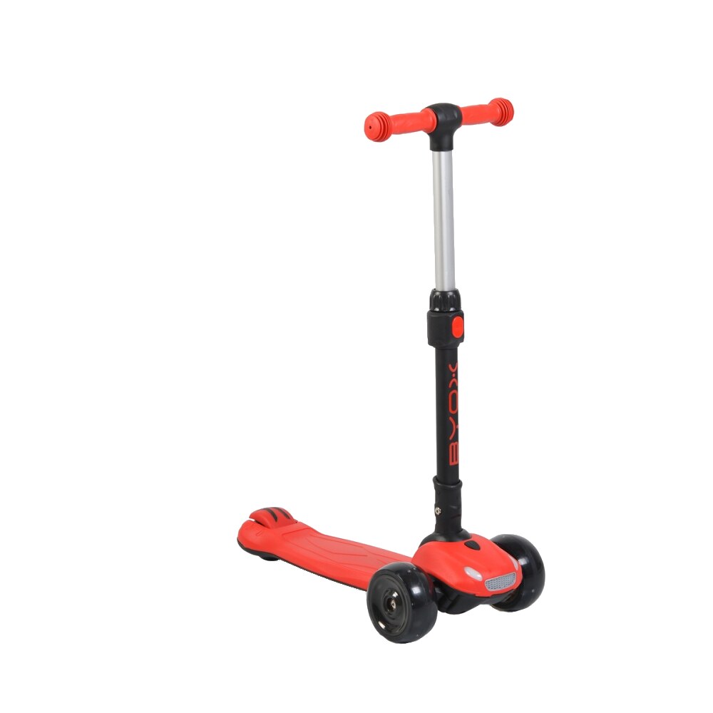 Trotineta pliabila cu lumini si muzica Furious Red