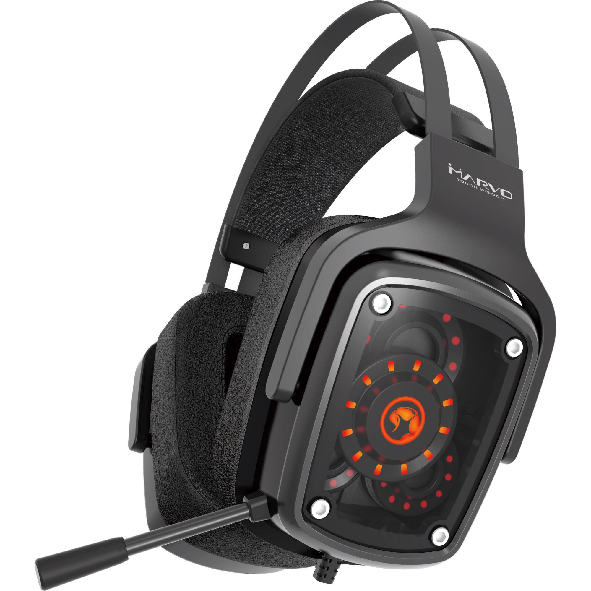 Casti gaming Marvo HG9046, 7.1, USB, Negru