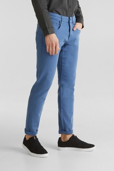 EDC by Esprit, Blugi slim fit, Albastru, W30-L32 EDC by Esprit, Blugi slim fit, Albastru, W30-L32