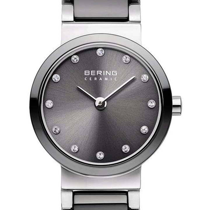 Ceas de dama Bering 10725-783, 25mm, 5ATM, Argintiu