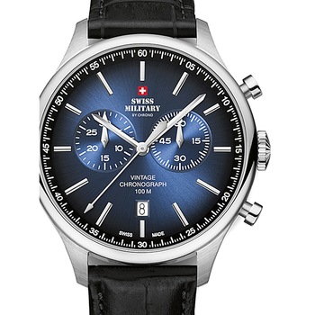 Ceas barbatesc Swiss Military SM30192.08 Vintage, 42 mm, 10ATM, Argintiu Ceas barbatesc Swiss Military SM30192.08 Vintage, 42 mm, 10ATM, Argintiu