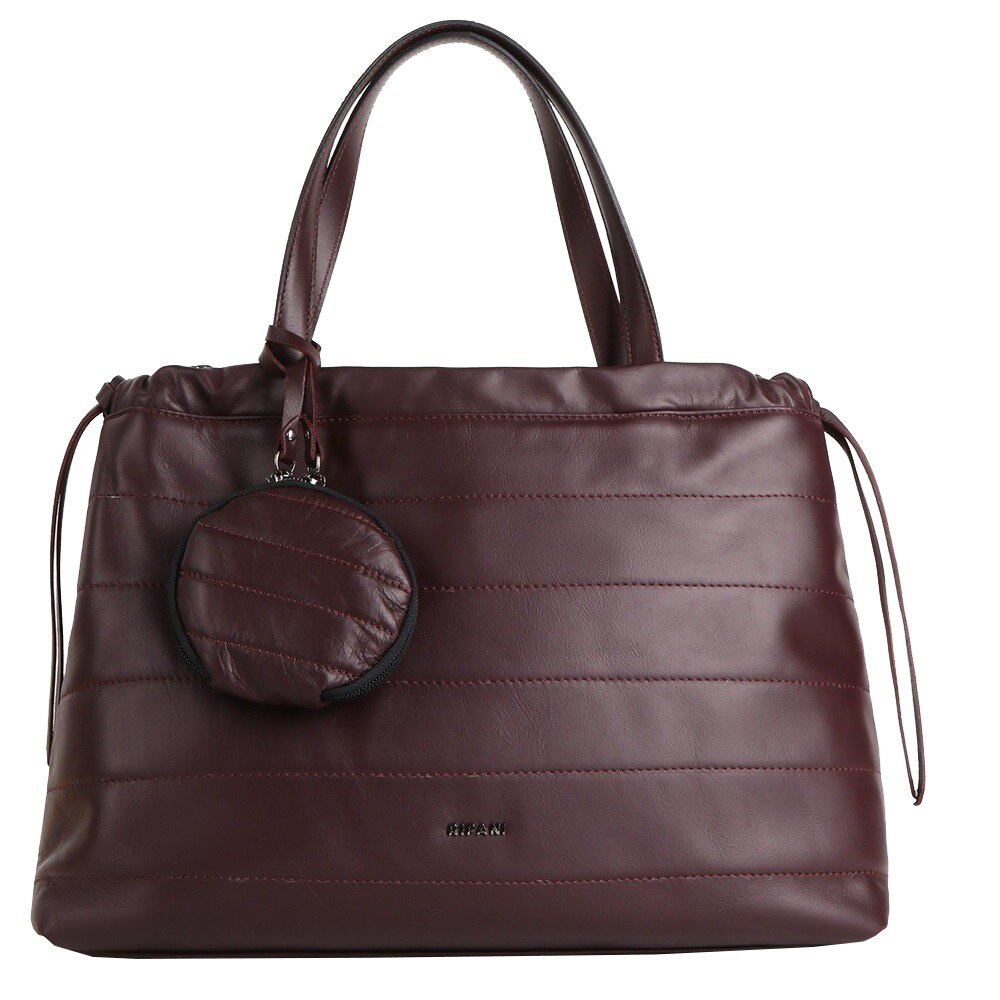 Geanta de dama Ripani din piele naturala 9823MM, bordo