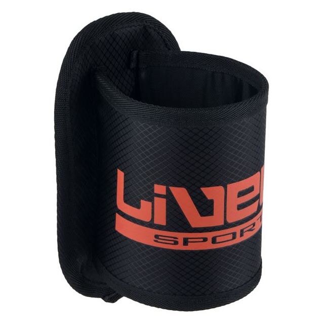 Suport magnetic pentru sticle LiveUp, Metal/Bumbac, 9 cm, Negru