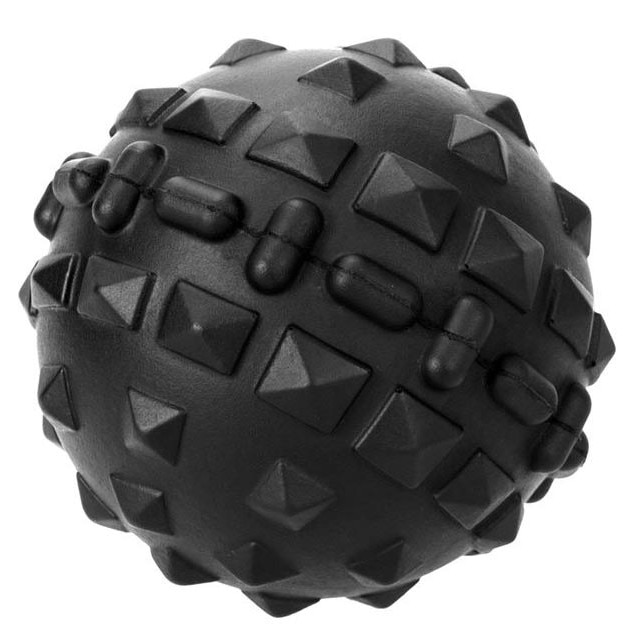 Minge pentru masaj dupa antrenament LiveUp, Poliuretan nontoxic, Diametru 6 cm, Negru