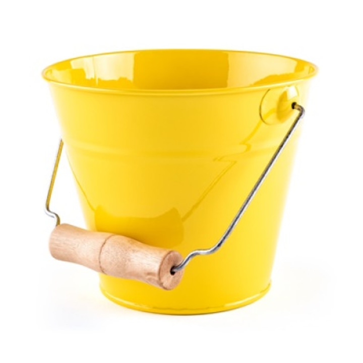 Játék fém homokozó vödör - sárga