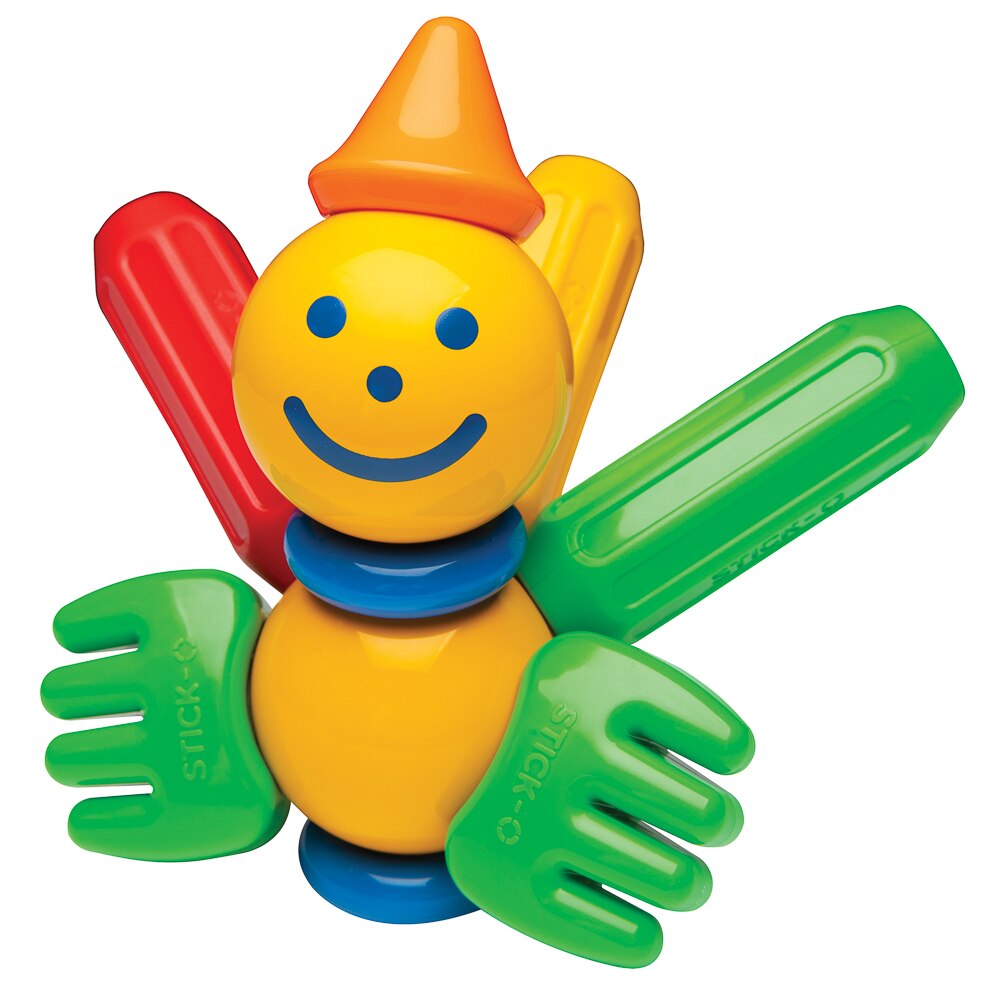 Set magnetic de construit Stick-O Prieteni din natura, 16 piese
