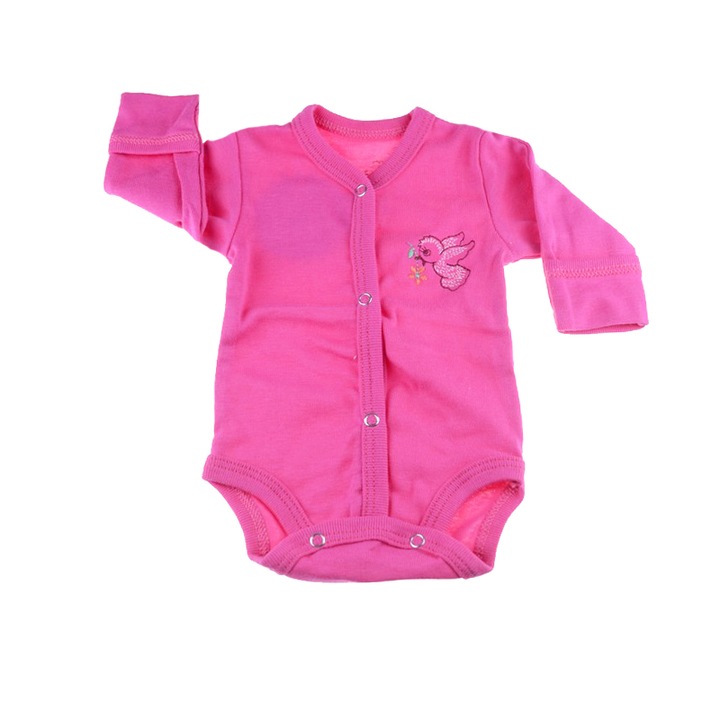 Body cu maneca lunga Pifou Model23`4, Fucsia