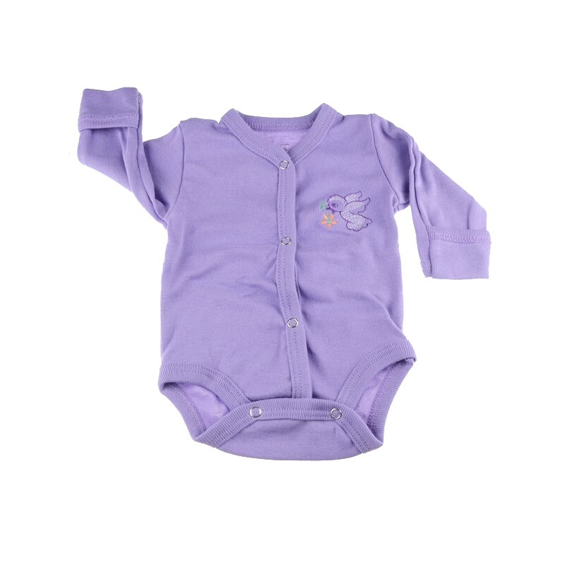 Body cu maneca lunga fete Pifou Model 11 M11-M, Mov, 46-50