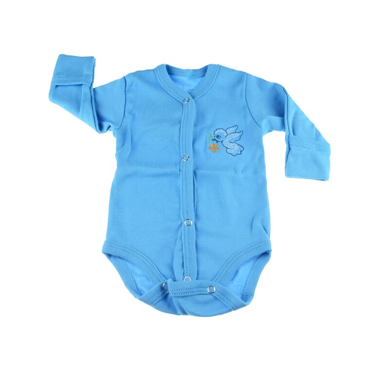 Body cu maneca lunga baieti Pifou Model 11 M11-AL1, Albastru, 46-50