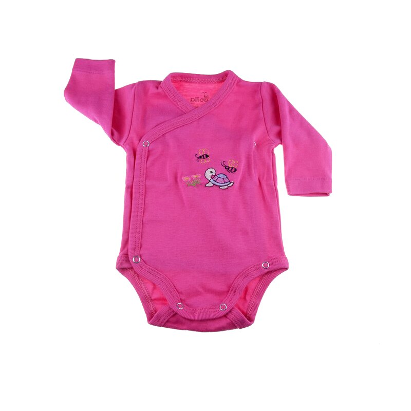 Body cu maneca lunga pentru fete Pifou Model 10 M10ML-F, Fucsia