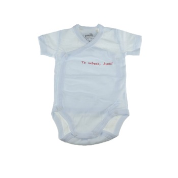 Body cu maneca scurta fete Pifou Model 10 MS M10MS-10A, Alb, 56 Body cu maneca scurta fete Pifou Model 10 MS M10MS-10A, Alb, 56