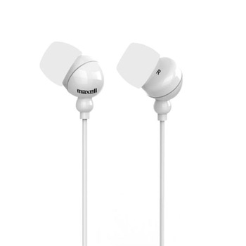Casti audio in-ear Maxell Plugz , albe - 303438.00.CN Casti audio in-ear Maxell Plugz , albe - 303438.00.CN