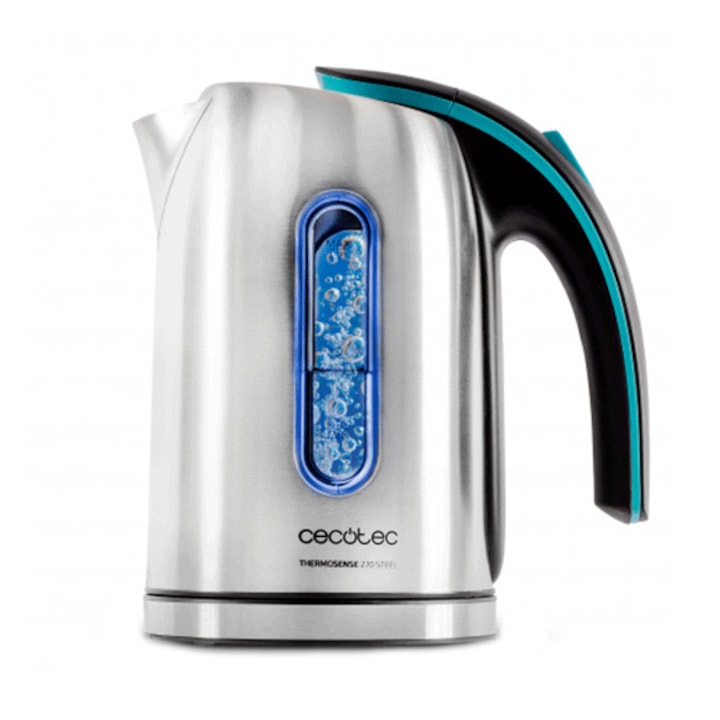 Fierbator Cecotec ThermoSense 270 Steel, 2200 W, 1.7L, Inox, oprire automata