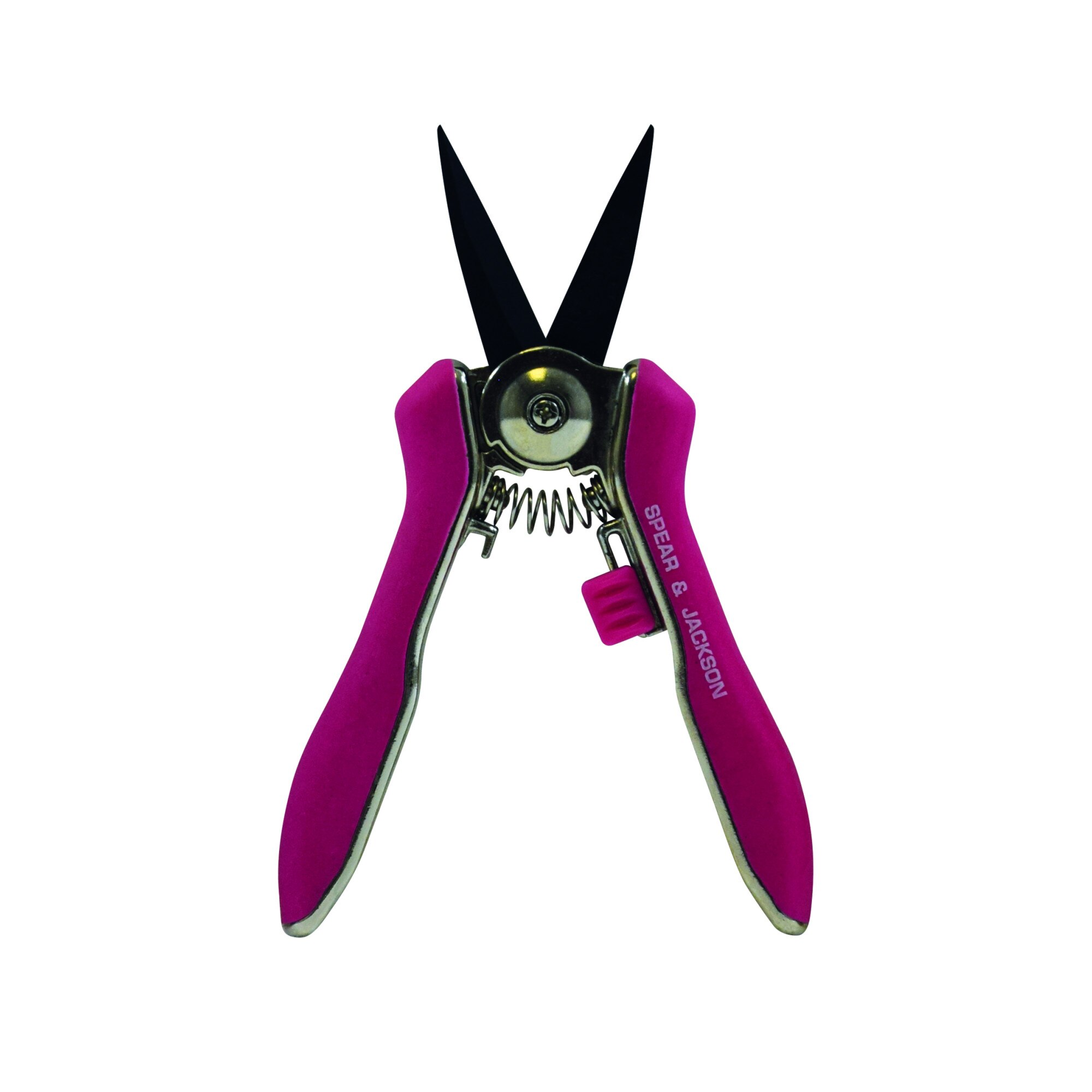 Foarfeca gradina cu lame mici otel SK5, manere roz, Spear & Jackson Colours