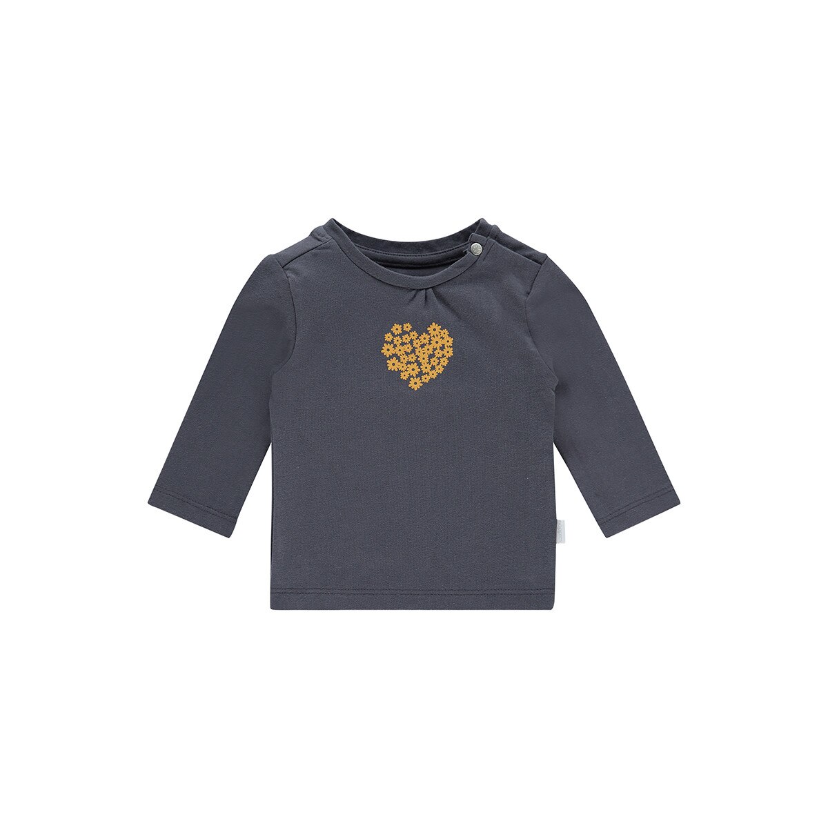 Bluza bebe, Noppies, cu inimioara, Cabot, gri