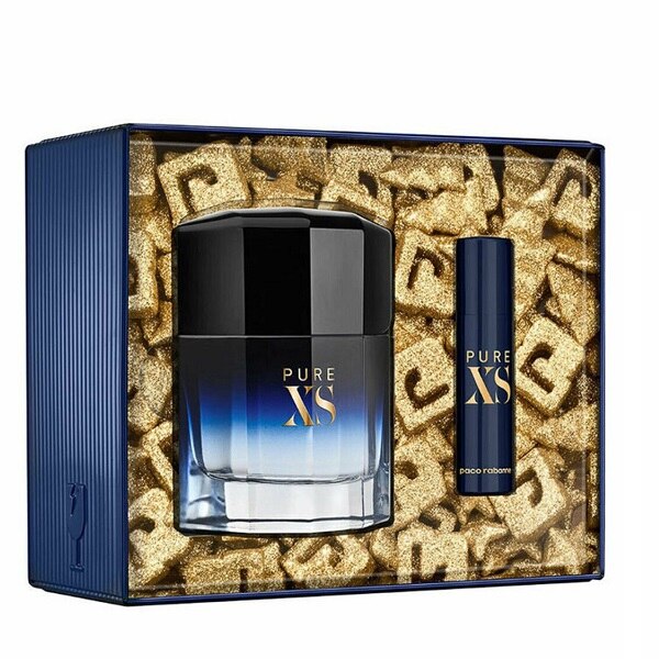 Set Paco Rabanne, Pure XS, Apa de Toaleta, 100 ml + Apa de Toaleta, 10 ml, Barbati