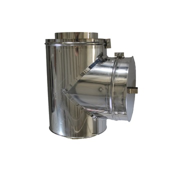 Element vizitare din inox Fornello, diametru interior 200 mm, pentru centrale pe lemn, carbune si peleti Element vizitare din inox Fornello, diametru interior 200 mm, pentru centrale pe lemn, carbune si peleti