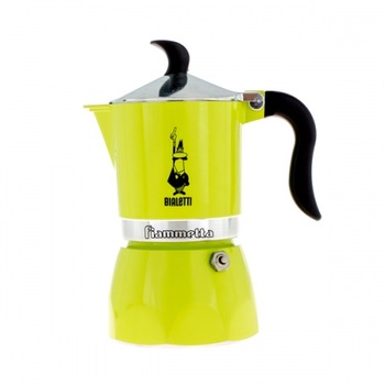 Espressor, Bialetti Fiammetta, 3 cesti, lime fluo Espressor, Bialetti Fiammetta, 3 cesti, lime fluo