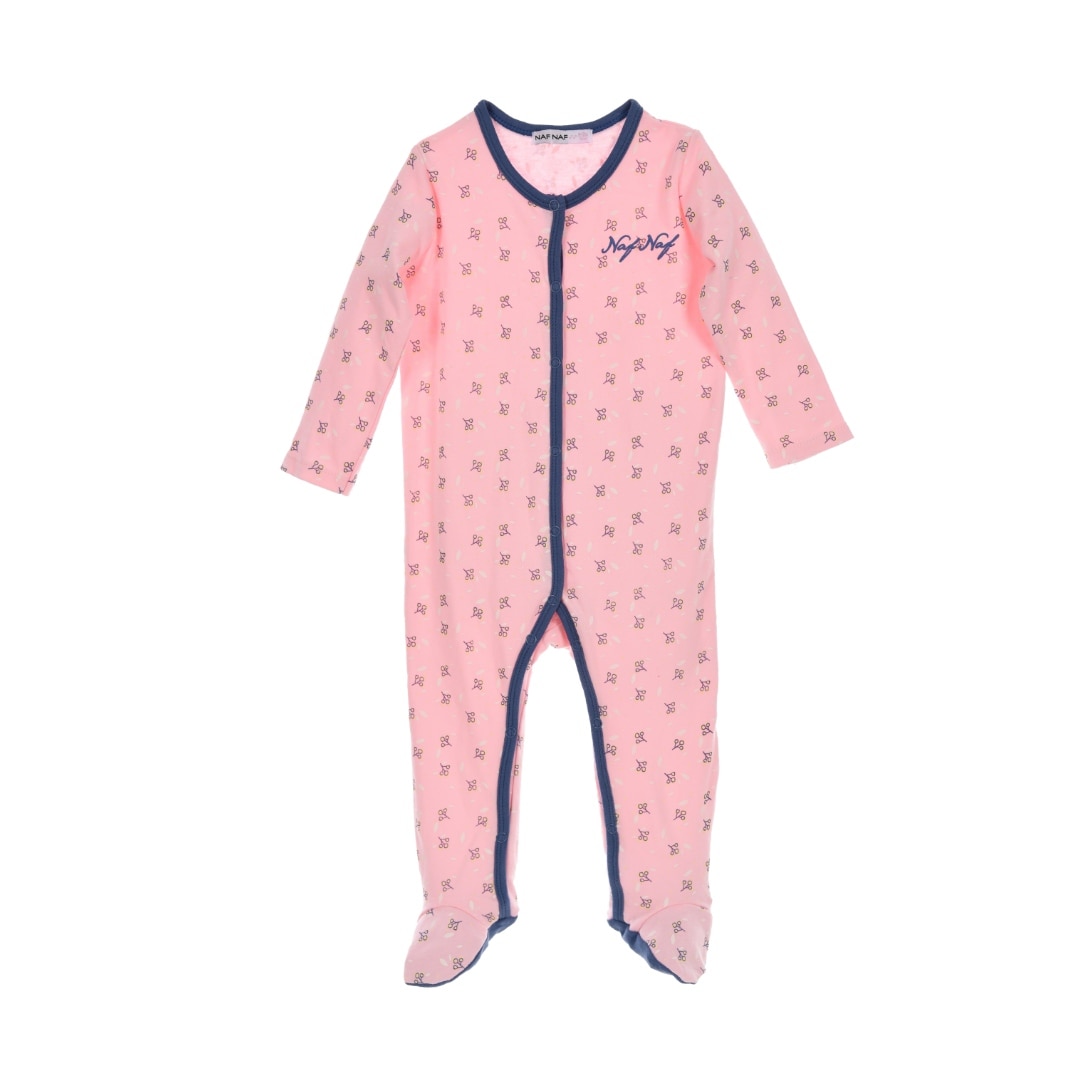 Salopeta fetite NAF NAF Paris, roz, 9-12 luni, 86 cm