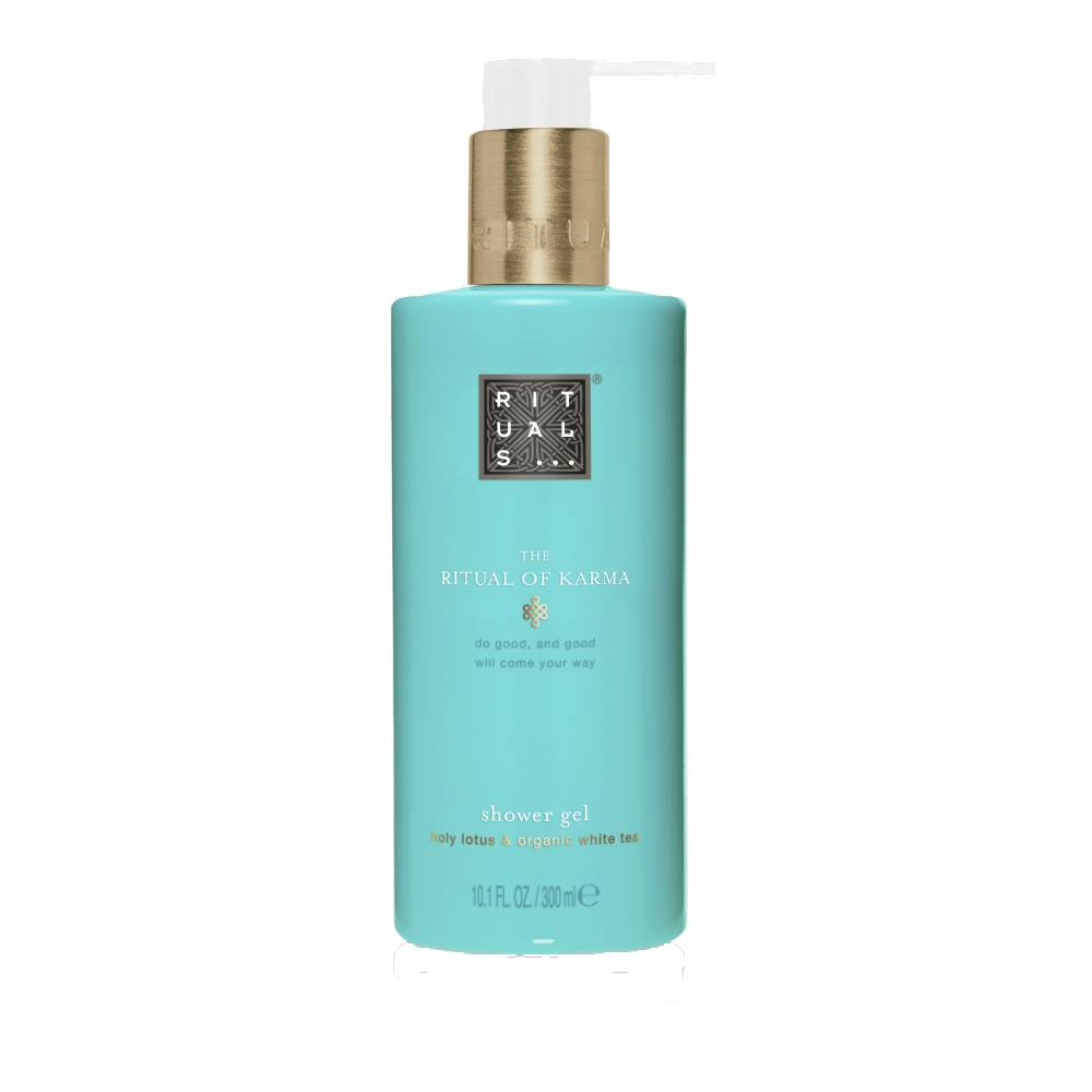 Gel de dus si Sampon Karma 300ml, 2 in 1 , Ritual of Karma, Floare de lotus si ceai alb