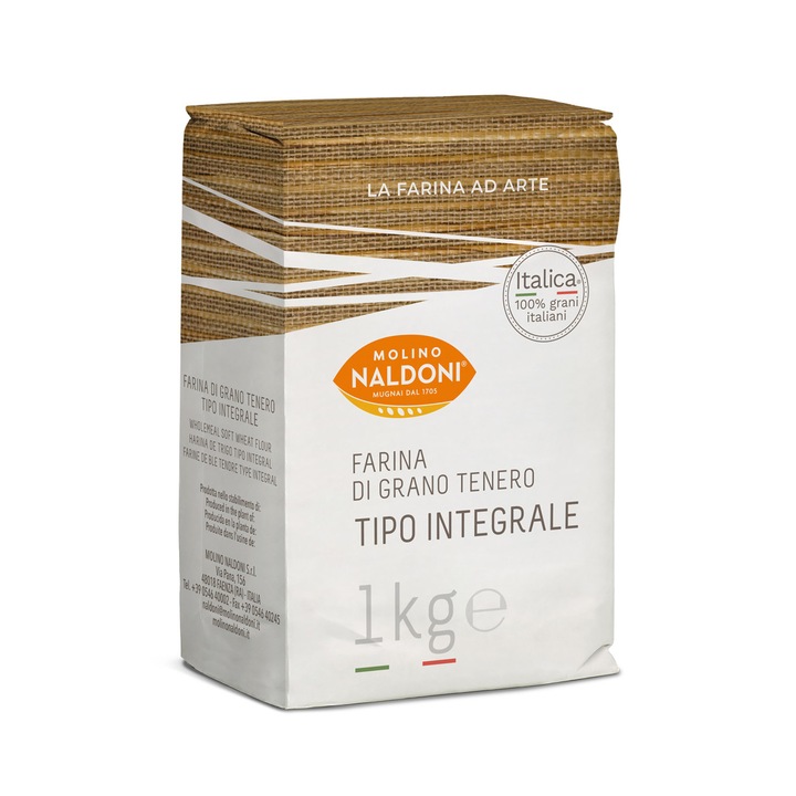 Faina integrala din grau tanar Molino Naldoni 1Kg