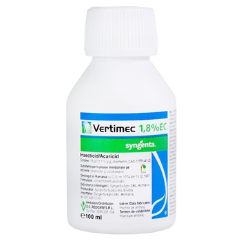 Insecticid Vertimec 1.8 EC, 100 ml Insecticid Vertimec 1.8 EC, 100 ml