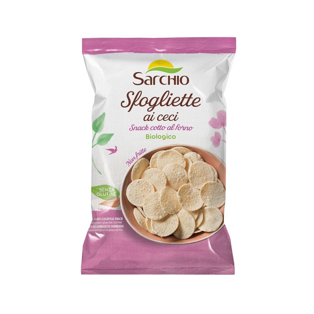 Snack cu naut Sarchio, fara gluten, Bio 50 g