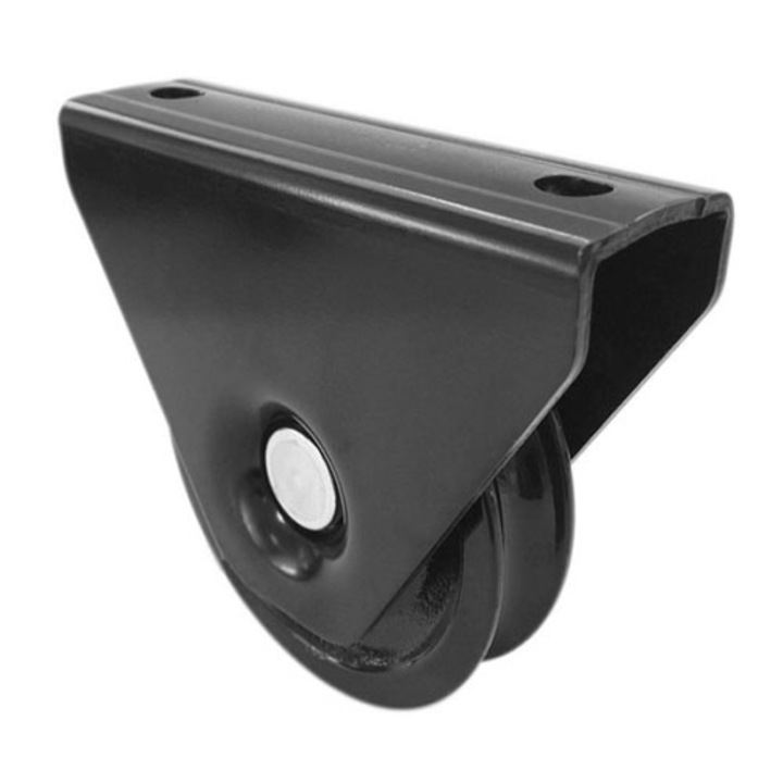 Rola pentru poarta culisanta de tip "Y", Stift Lux Design, Metalica, diametru 78 mm, latime 20 mm, negru