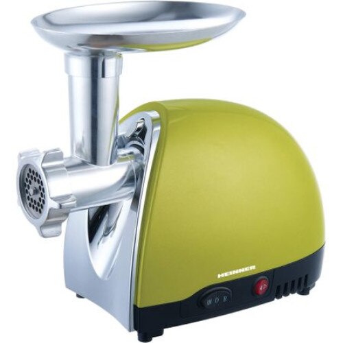 Masina de Tocat Heinner PO004 cu putere 1600 W , Cutit Rezistent din Inox, Accesorii Incluse, 3 Site de Taiere, Picioare Anti-alunecare, Design Ergonomic, Verde