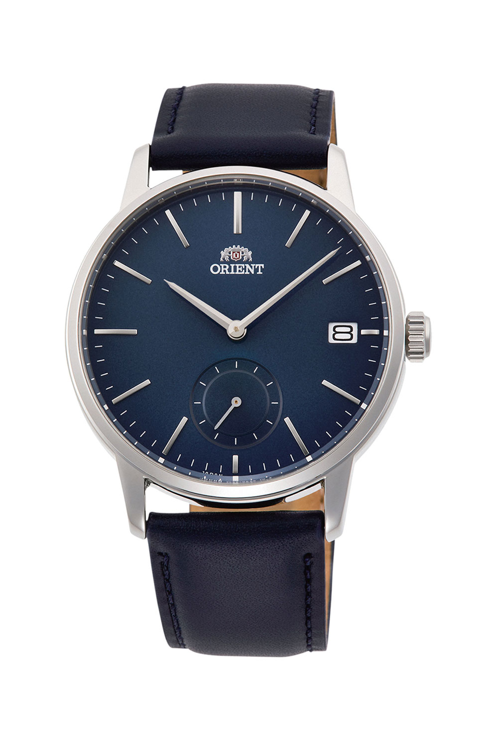 ORIENT, Ceas unisex cu o curea din piele, Negru/Argintiu