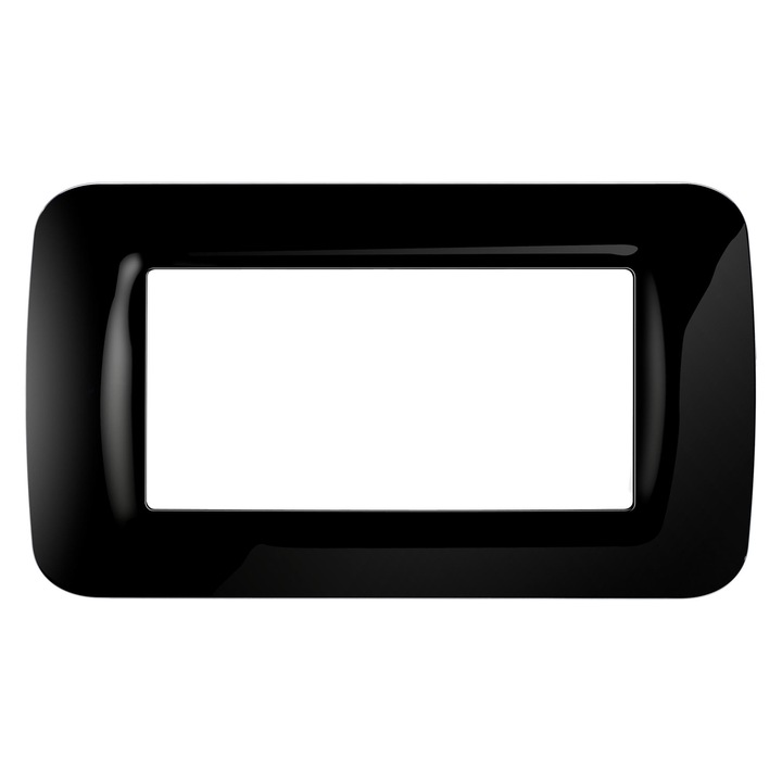 Rama Gewiss System Top, 4 module, negru