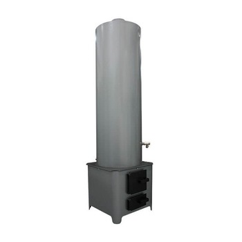 Ansamblu boiler pe lemn cu focar usa din tabla vopsita, 70 l Ansamblu boiler pe lemn cu focar usa din tabla vopsita, 70 l