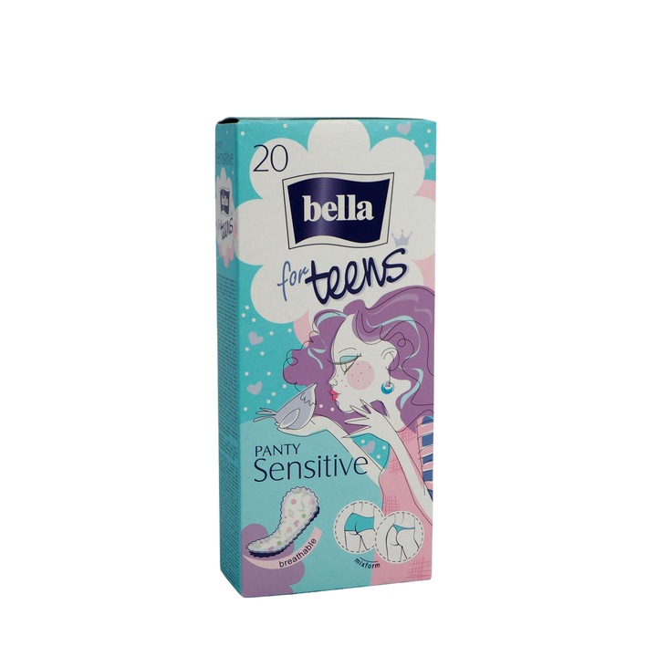 Absorbante zilnice Bella for Teens Sensitive 20 bucati