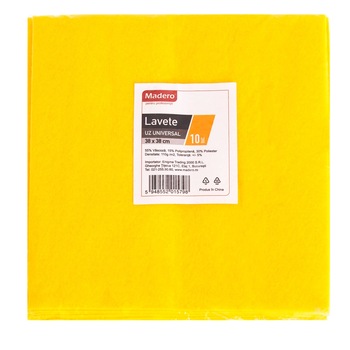Lavete Uz Universal Galbene Madero, 10Buc/Set Lavete Uz Universal Galbene Madero, 10Buc/Set